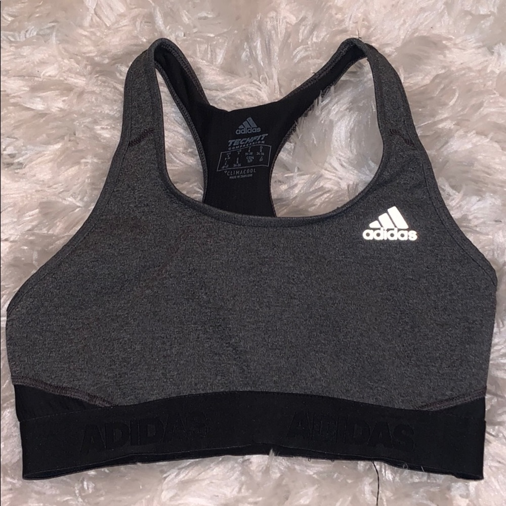 Grey Adidas Sports Bra